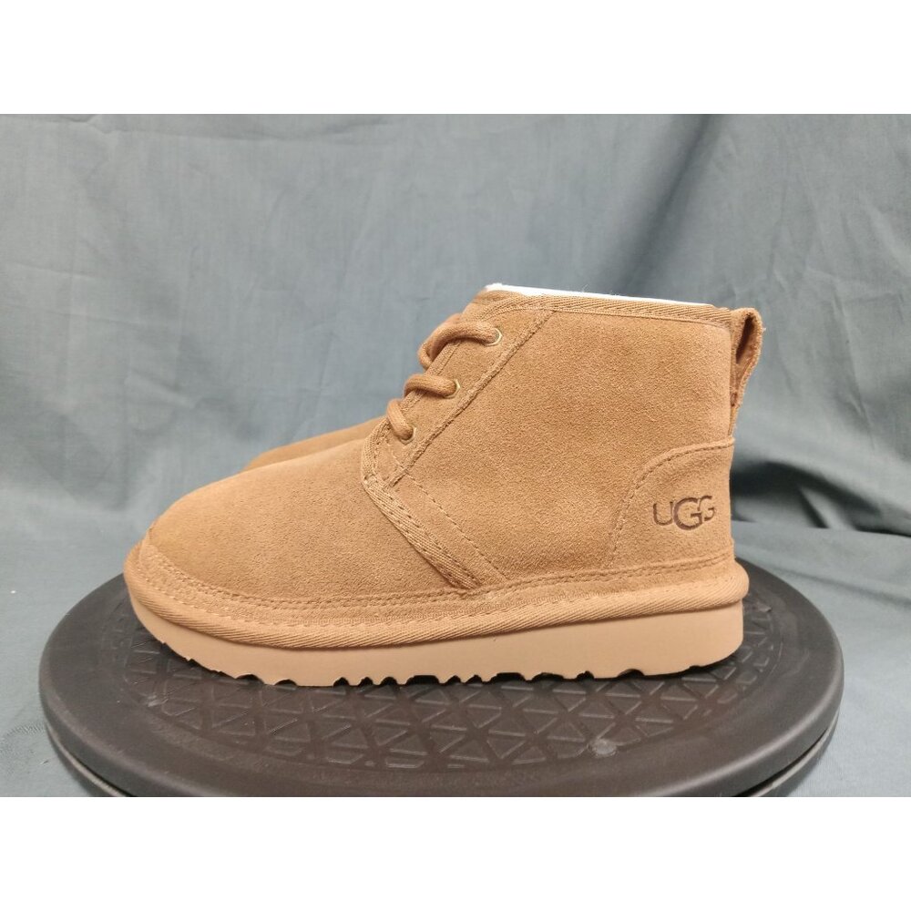 UGG Australia Kids Neumel II Boots Suede Lace-Up Chestnut Size 4 NEW IN BOX! - Picture 5 of 13